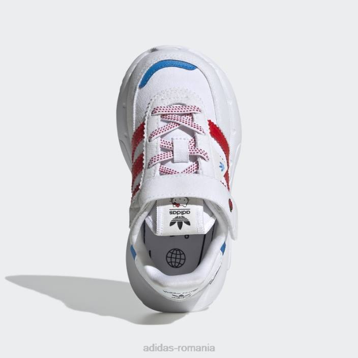 Adidas pantofi retropy f2 roșii copii alb/rosu/negru 2JBN11532