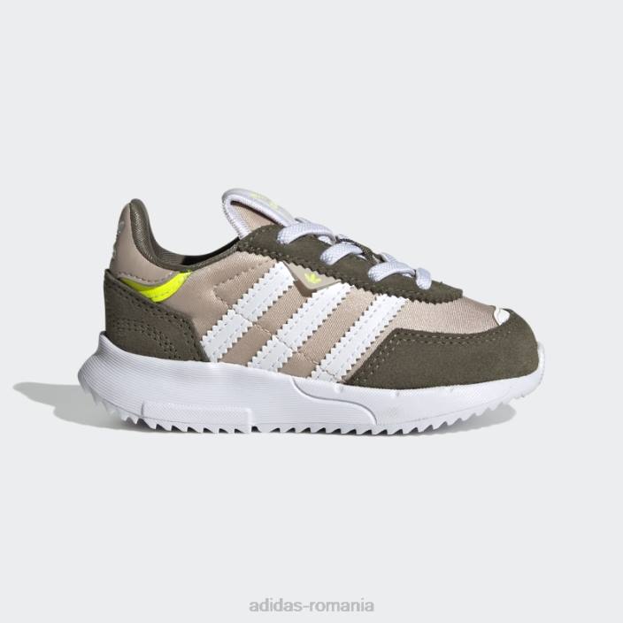 Adidas pantofi retropy f2 taupe copii taupe/alb/măsliniu 2JBN17911