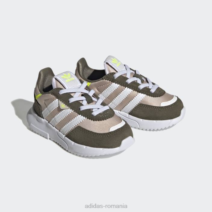 Adidas pantofi retropy f2 taupe copii taupe/alb/măsliniu 2JBN17911