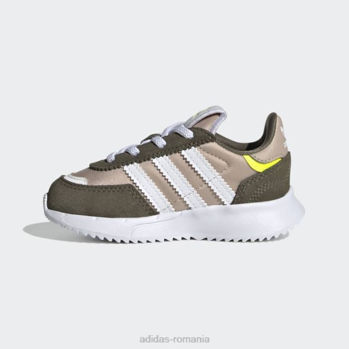 Adidas pantofi retropy f2 taupe copii taupe/alb/măsliniu 2JBN17911