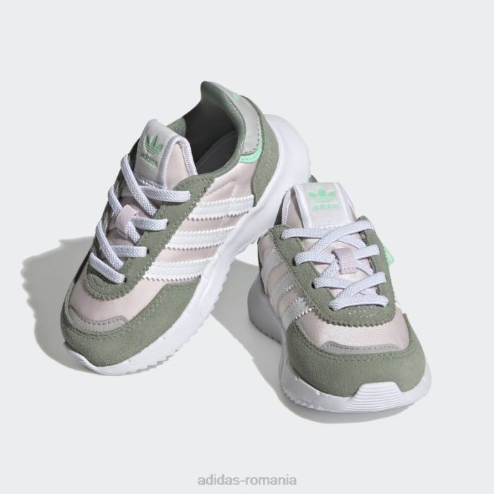 Adidas pantofi retropy f2 verde argintiu copii roz/alb/verde argintiu 2JBN17945