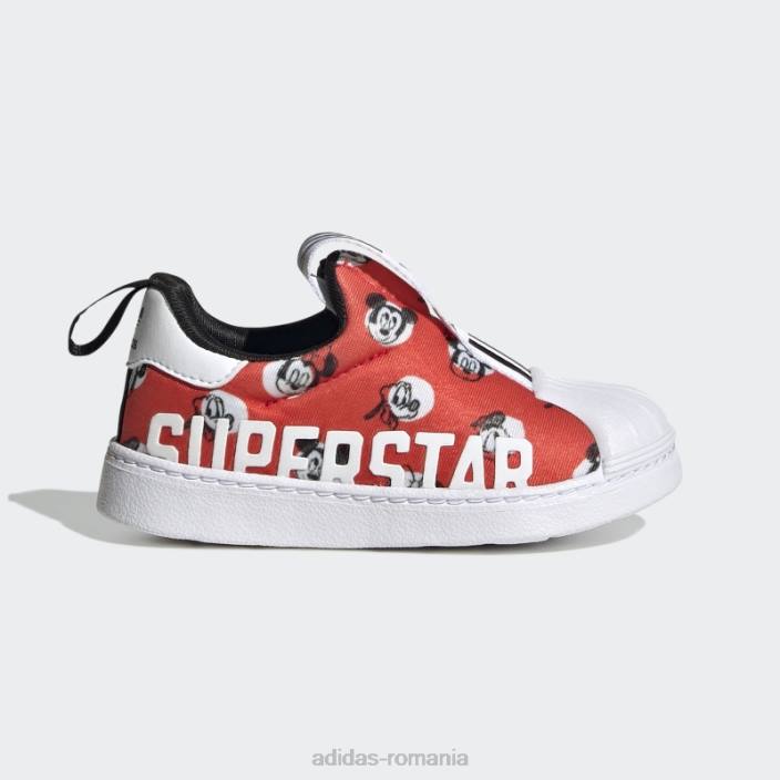 Adidas pantofi roșii superstar 360 x copii roșu/alb/negru 2JBN17986