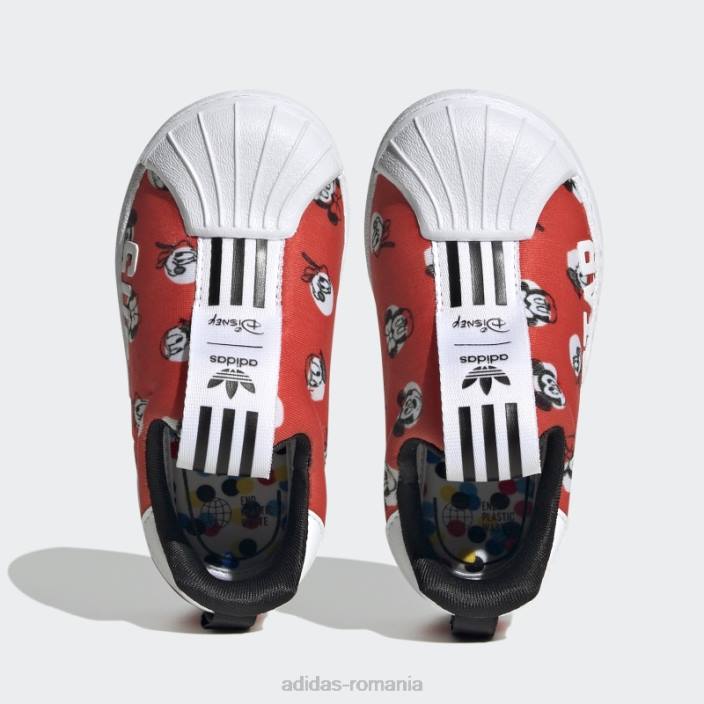 Adidas pantofi roșii superstar 360 x copii roșu/alb/negru 2JBN17986