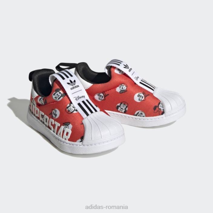 Adidas pantofi roșii superstar 360 x copii roșu/alb/negru 2JBN17986