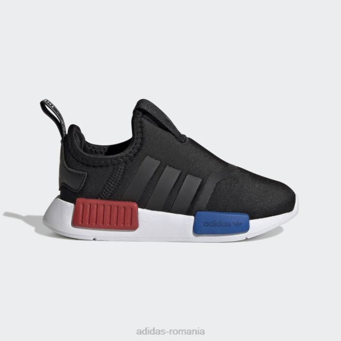 Adidas pantofi scarlet nmd 360 eleganti copii negru/alb/stacojiu 2JBN11053