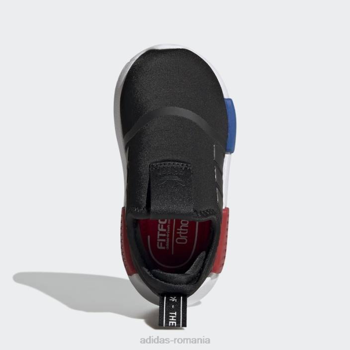Adidas pantofi scarlet nmd 360 eleganti copii negru/alb/stacojiu 2JBN11053