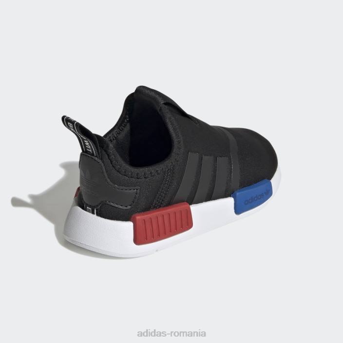 Adidas pantofi scarlet nmd 360 eleganti copii negru/alb/stacojiu 2JBN11053