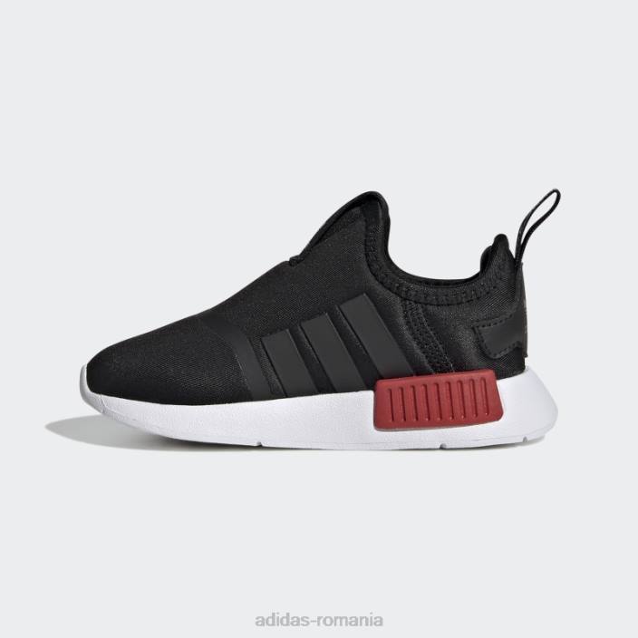 Adidas pantofi scarlet nmd 360 eleganti copii negru/alb/stacojiu 2JBN11053