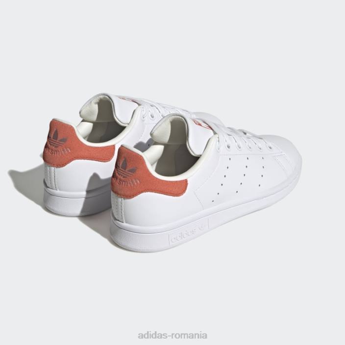 Adidas pantofi stan red smith copii alb roșu 2JBN17984