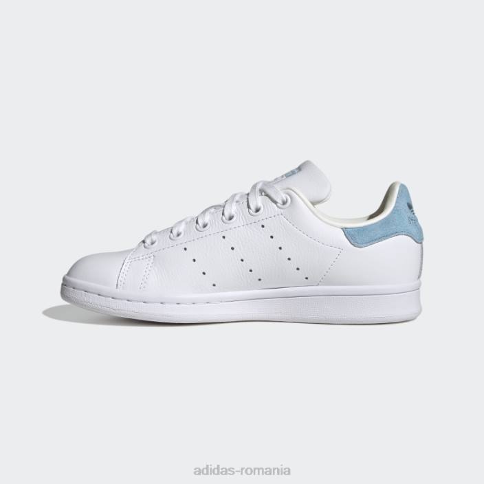 Adidas pantofi stan smith albastri eleganti copii alb/albastru 2JBN17965