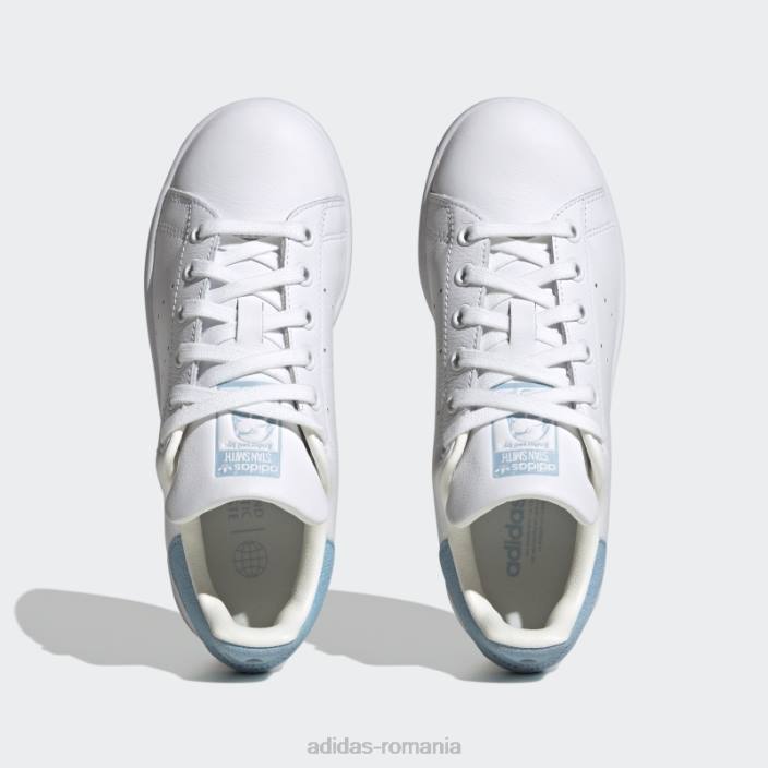 Adidas pantofi stan smith albastri moda copii alb/albastru 2JBN11190