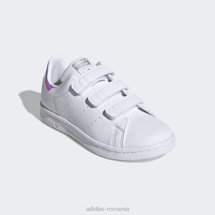 Adidas pantofi stan smith argintii copii alb/argintiu 2JBN17900