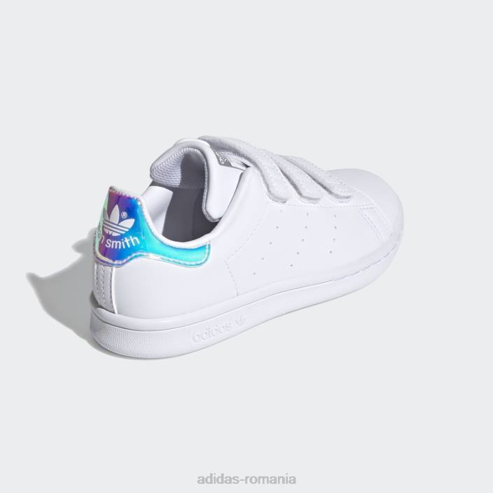 Adidas pantofi stan smith argintii copii alb/argintiu 2JBN17900