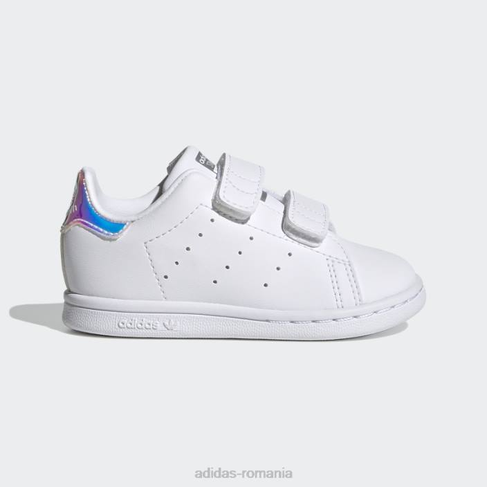 Adidas pantofi stan smith argintii fierbinți copii alb/argintiu 2JBN3493