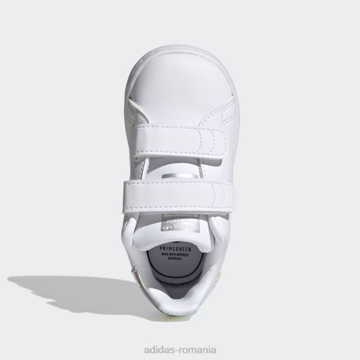 Adidas pantofi stan smith argintii fierbinți copii alb/argintiu 2JBN3493