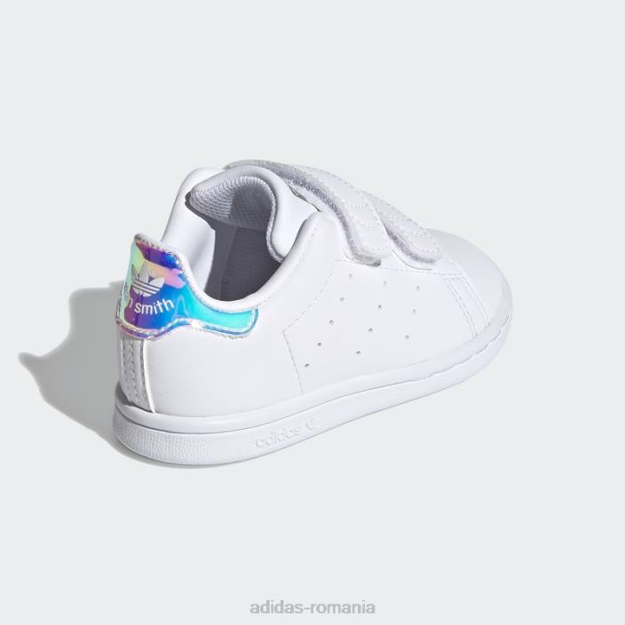 Adidas pantofi stan smith argintii fierbinți copii alb/argintiu 2JBN3493