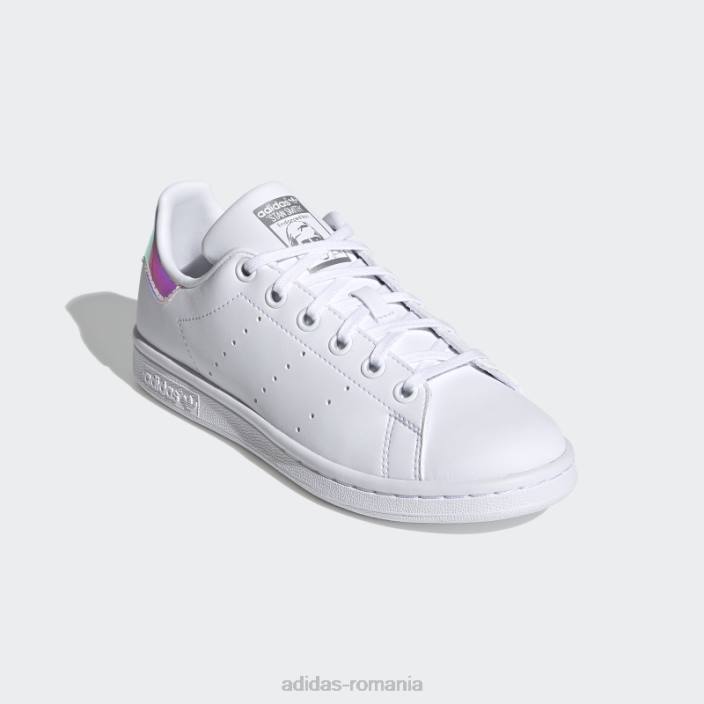 Adidas pantofi stan smith argintiu fierbinte copii alb/argintiu 2JBN11423