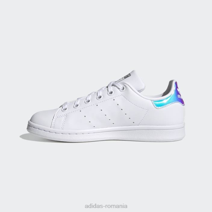 Adidas pantofi stan smith argintiu fierbinte copii alb/argintiu 2JBN11423