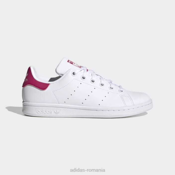 Adidas pantofi stan smith bold roz fierbinte copii alb/roz intens 2JBN17966