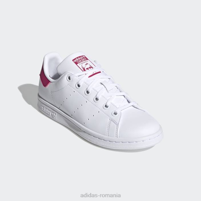 Adidas pantofi stan smith bold roz fierbinte copii alb/roz intens 2JBN17966