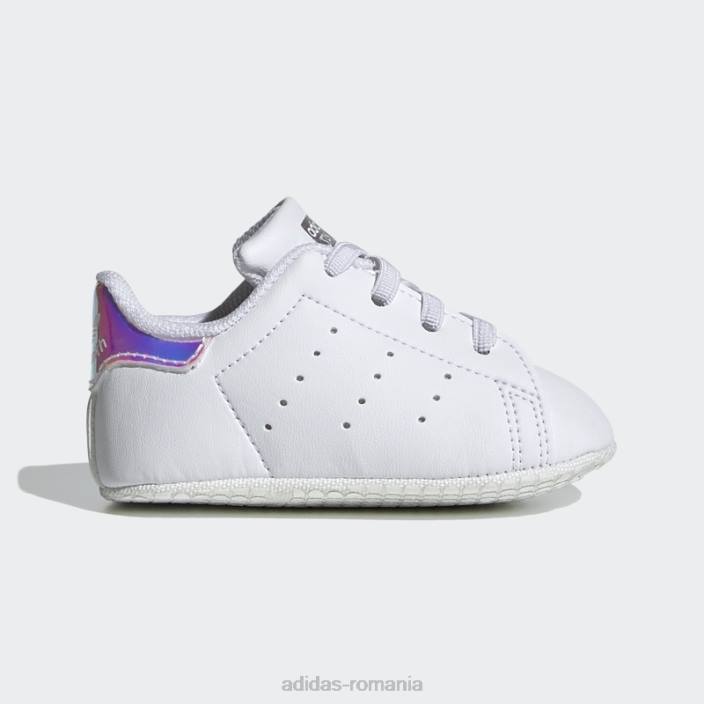 Adidas pantofi stan smith crib alb adidas copii alb/argintiu 2JBN11100
