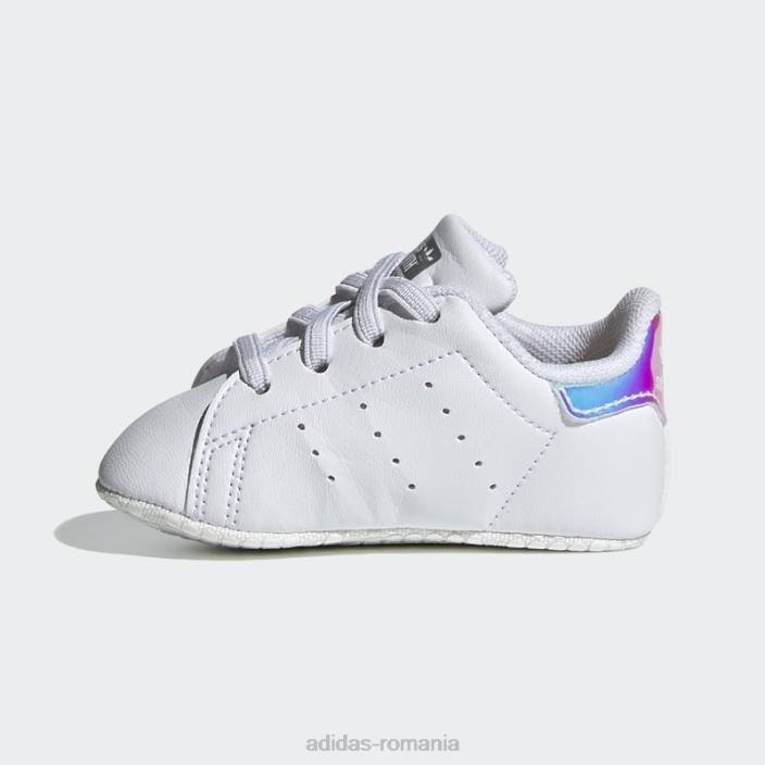 Adidas pantofi stan smith crib alb adidas copii alb/argintiu 2JBN11100