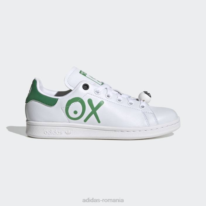 Adidas pantofi stan smith eleganti negri copii alb negru 2JBN11333