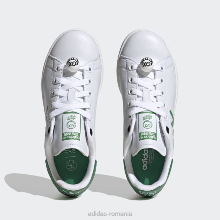 Adidas pantofi stan smith eleganti negri copii alb negru 2JBN11333