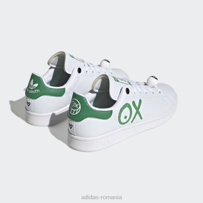 Adidas pantofi stan smith eleganti negri copii alb negru 2JBN11333