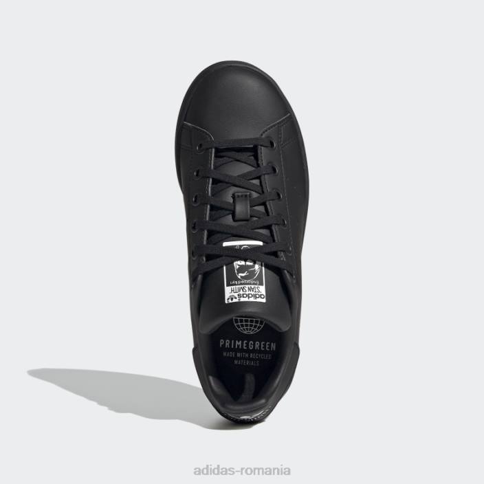 Adidas pantofi stan smith fierbinți albi copii alb negru 2JBN11180