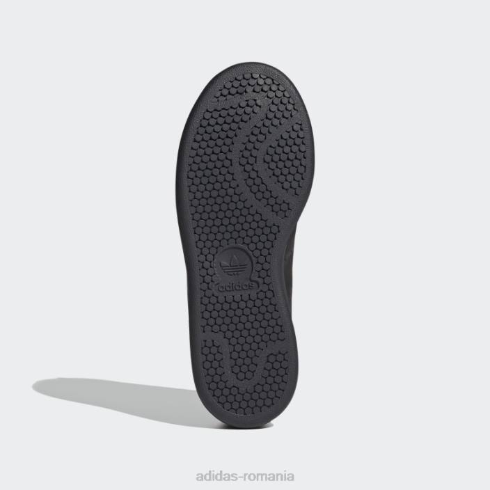 Adidas pantofi stan smith fierbinți albi copii alb negru 2JBN11180
