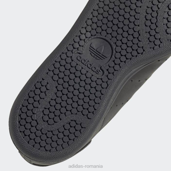 Adidas pantofi stan smith fierbinți albi copii alb negru 2JBN11180