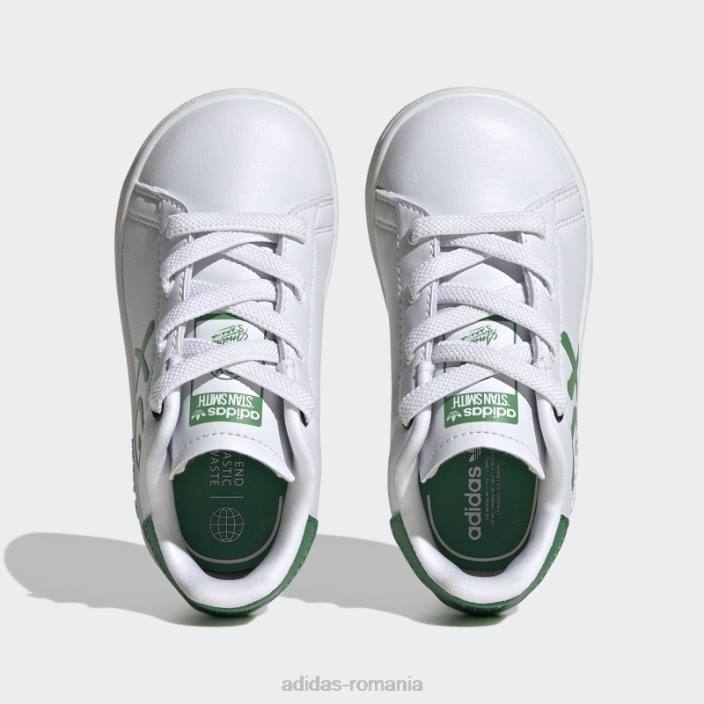 Adidas pantofi stan smith fierbinți negri copii alb negru 2JBN18001
