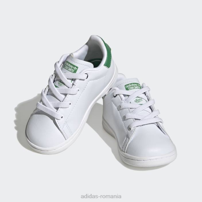 Adidas pantofi stan smith fierbinți negri copii alb negru 2JBN18001