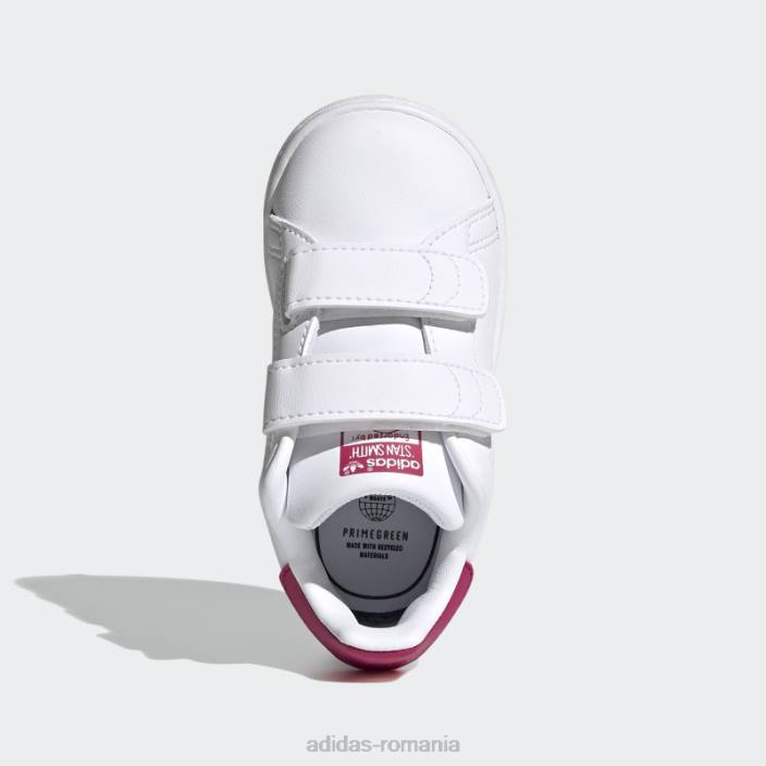 Adidas pantofi stan smith fierbinți roz îndrăzneț copii alb/roz intens 2JBN17871