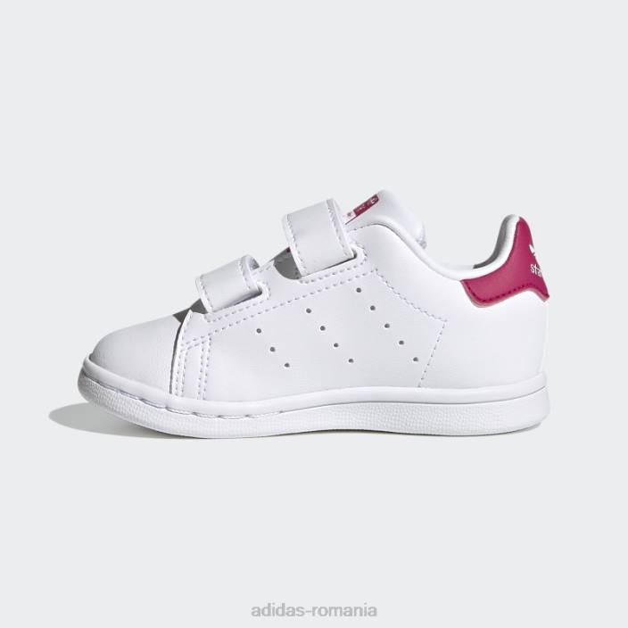 Adidas pantofi stan smith fierbinți roz îndrăzneț copii alb/roz intens 2JBN17871