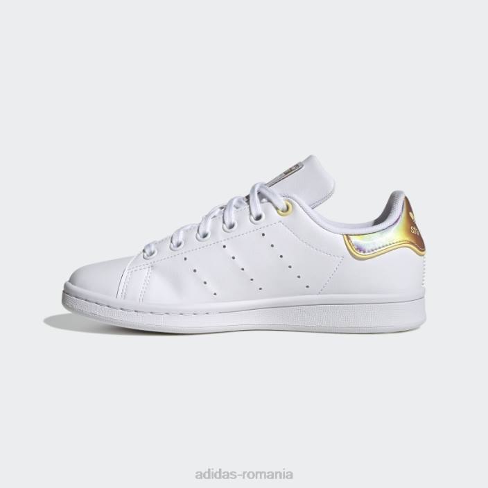 Adidas pantofi stan smith galbeni copii alb/galben 2JBN18010
