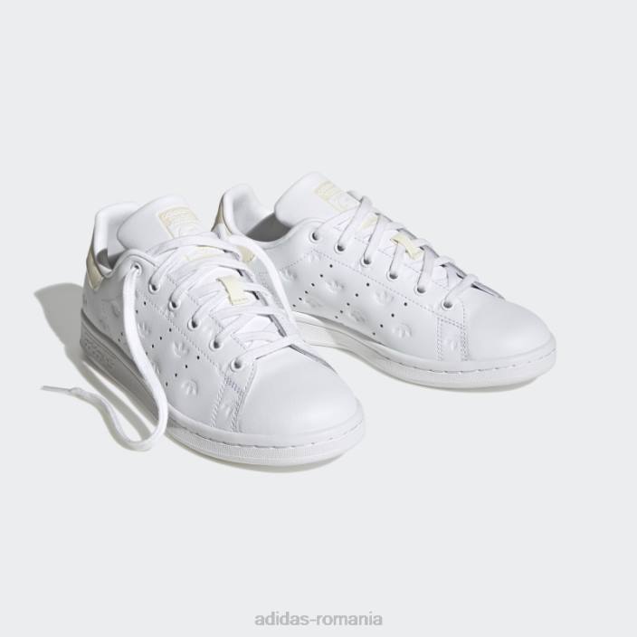 Adidas pantofi stan smith moda albă copii alb 2JBN18011