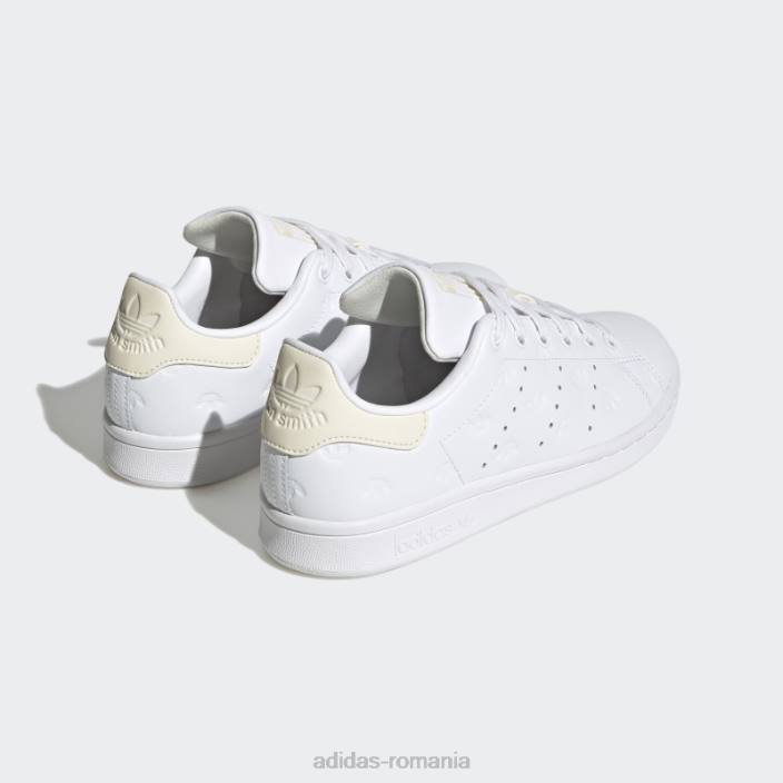 Adidas pantofi stan smith moda albă copii alb 2JBN18011