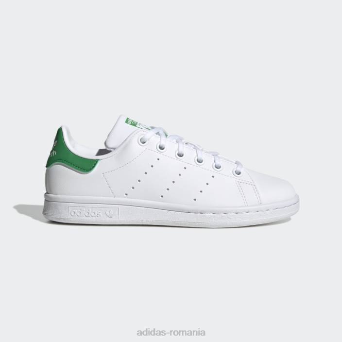 Adidas pantofi stan smith verde fierbinte copii alb/verde 2JBN11121