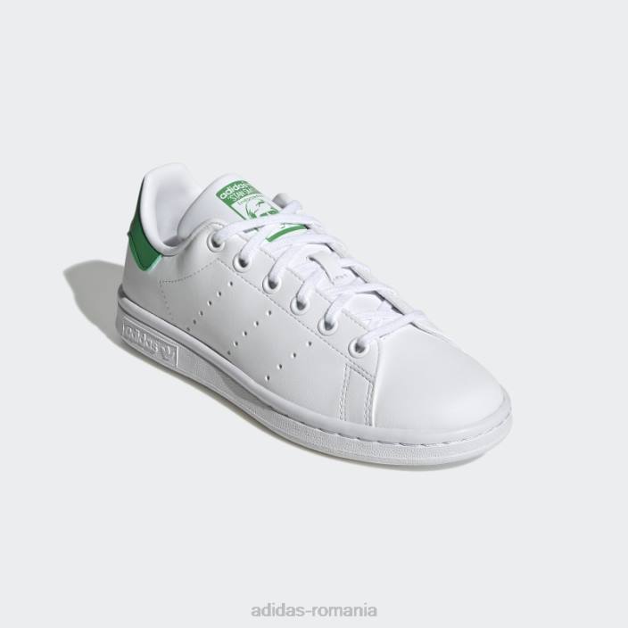 Adidas pantofi stan smith verde fierbinte copii alb/verde 2JBN11121
