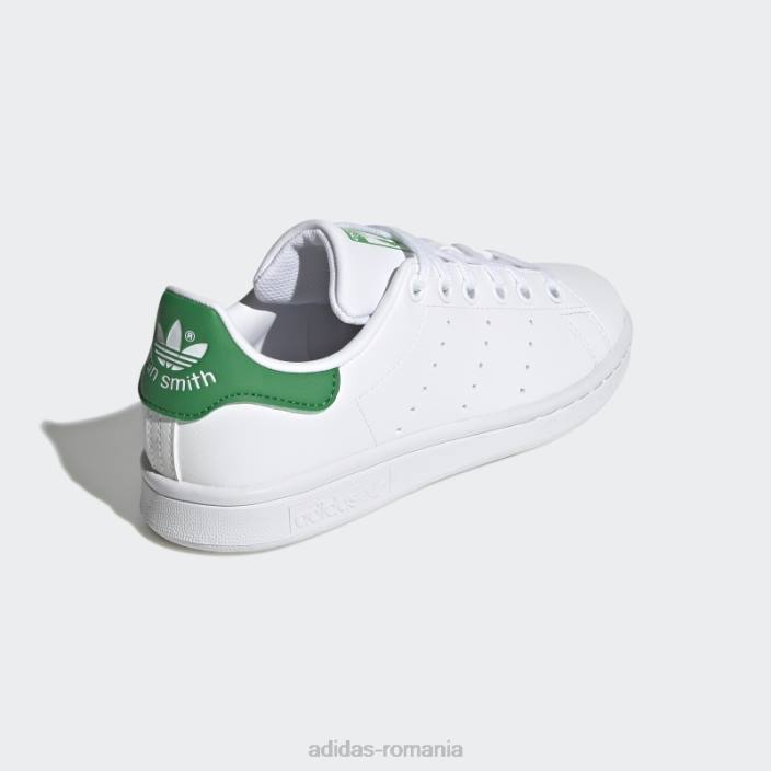 Adidas pantofi stan smith verde fierbinte copii alb/verde 2JBN11121