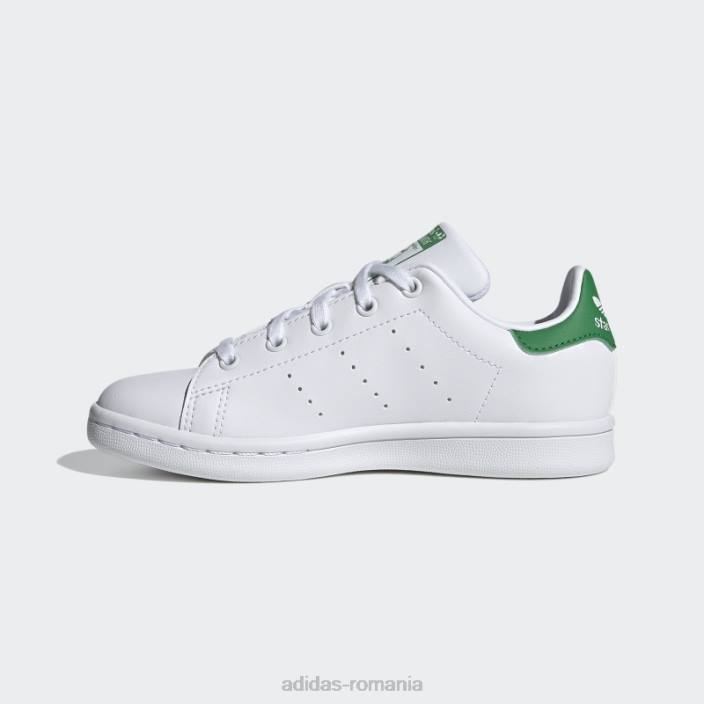 Adidas pantofi stan smith verzi copii alb/verde 2JBN17937
