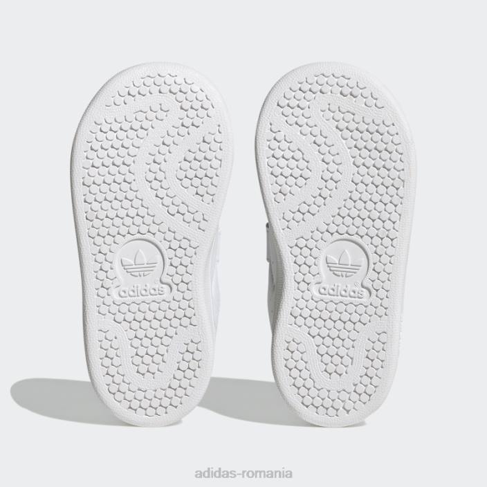 Adidas pantofi stan smith violet șoc fierbinte copii alb/verde/mov de șoc 2JBN17931