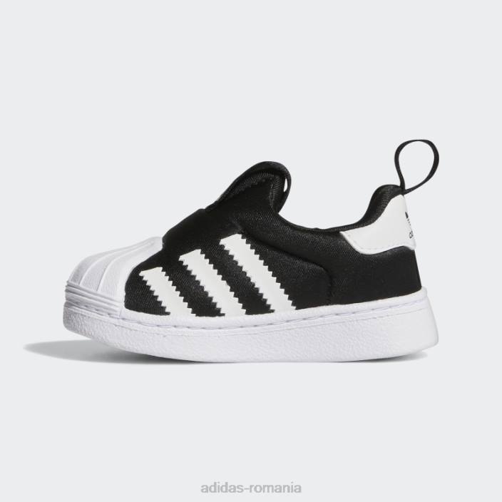Adidas pantofi superstar 360 de moda aurii metalici copii negru/alb/auriu metalic 2JBN17870