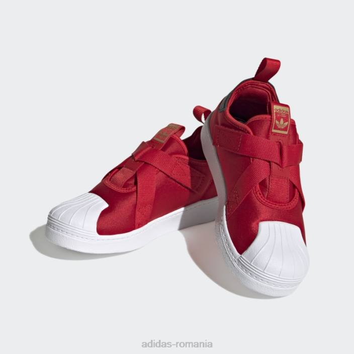 Adidas pantofi superstar 360 stacojiu copii stacojiu/negru/auriu metalic 2JBN11162