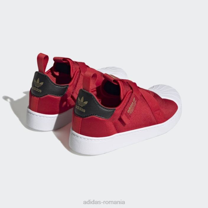 Adidas pantofi superstar 360 stacojiu copii stacojiu/negru/auriu metalic 2JBN11162