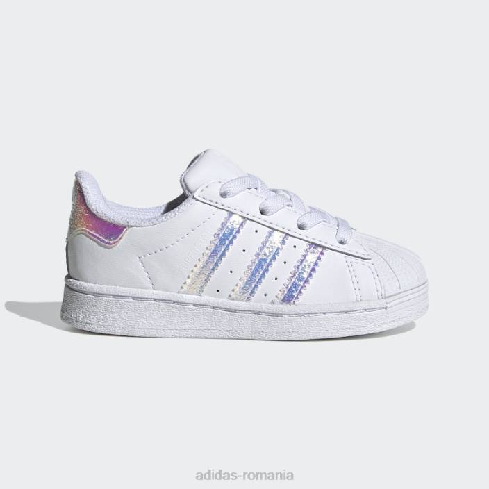 Adidas pantofi superstar albi de moda adidas copii alb 2JBN17925