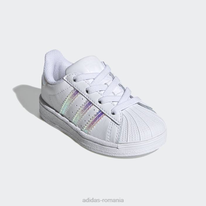 Adidas pantofi superstar albi de moda adidas copii alb 2JBN17925