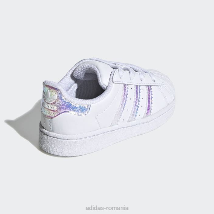 Adidas pantofi superstar albi de moda adidas copii alb 2JBN17925